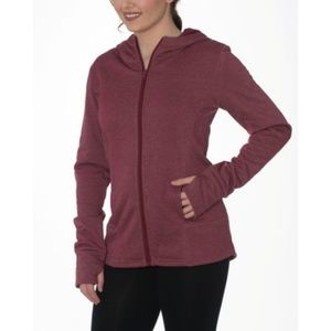 Red Danskin Now Hoodie Jacket, Size XXL